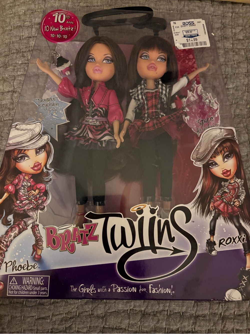 Vintage Twins Phoebe & Roxxi Dolls - Pink Outfit Set NIB